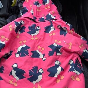 Patagonia Kids Pink Puffin all seasons coat